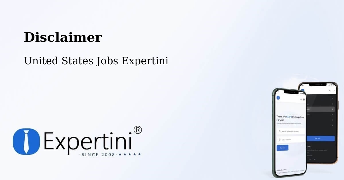 Disclaimer – Amarillo - United States Jobs Expertini